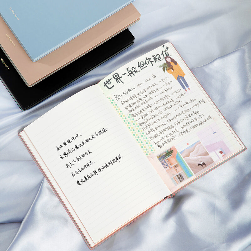 XIAOMI Ecosystem Deli 22290 U-shape PU Leather Notebook Simple Fashion Business Meeting Record Notepad with Pen Slot and Card Slot