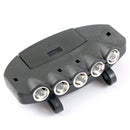 5 LED Light Under the Brim Cap Hat Headlamp Light for Hunting Fishing Hikin