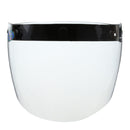 3 Snap Flip Up Visor Wind Shield Lens For Open Face Motorcycle Helmet