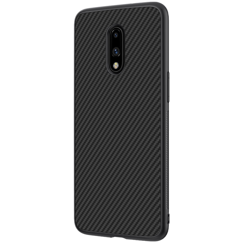 NILLKIN Synthetic Fiber Plaid Shockproof Protective Case for OnePlus 7