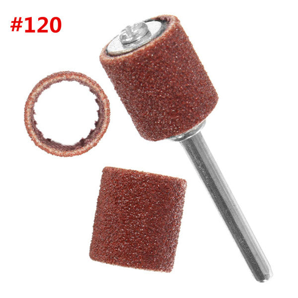 52pcs 80 120 Grit Sanding Drum Sleeves Sander with 2 Mandrels for Dremel Rotary Tool