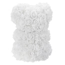 DIY Artificial Rose Flower Bear 25cm Beautiful For Wedding Birthday Gift Decorations