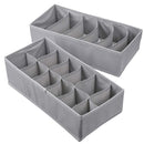 2Pcs Foldable Underwear  Storage Baskets Socks Storage Box