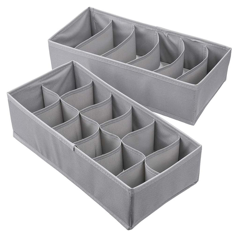 2Pcs Foldable Underwear  Storage Baskets Socks Storage Box