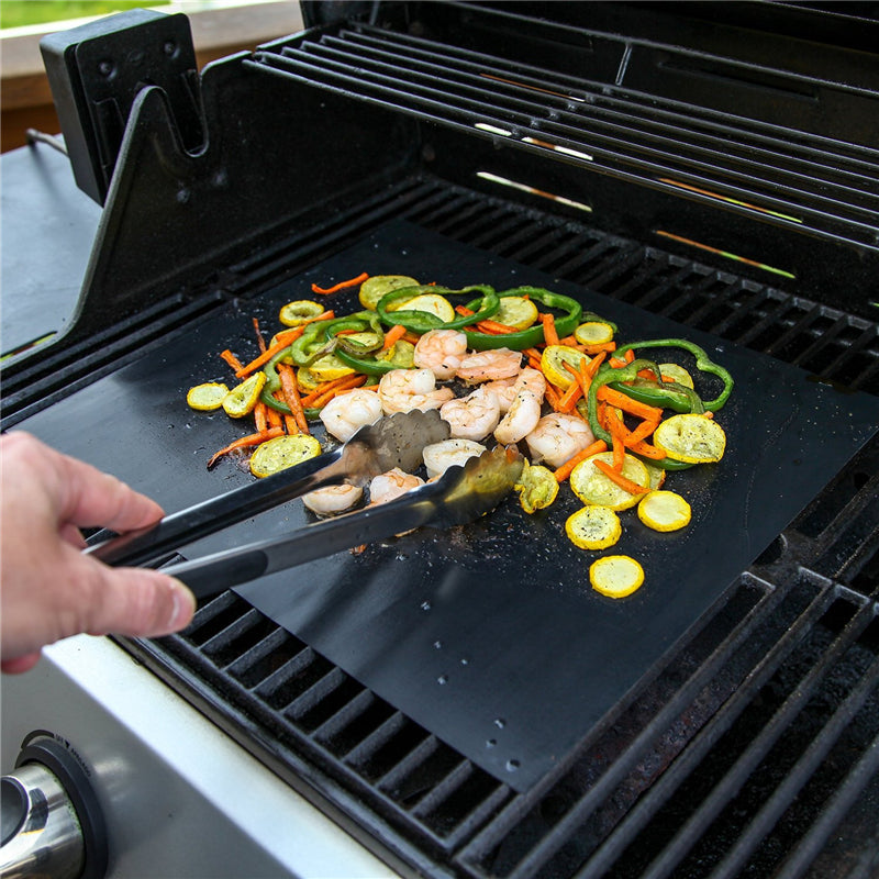 1/2/3/5pcs Premium BBQ Grill Baking Mats Reusable Non Stick Mat Barbecue Grilling