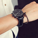 OCHSTIN GQ043B Fashion Leather Strap Men Quartz Watch Luxury Multifunction Business Watch