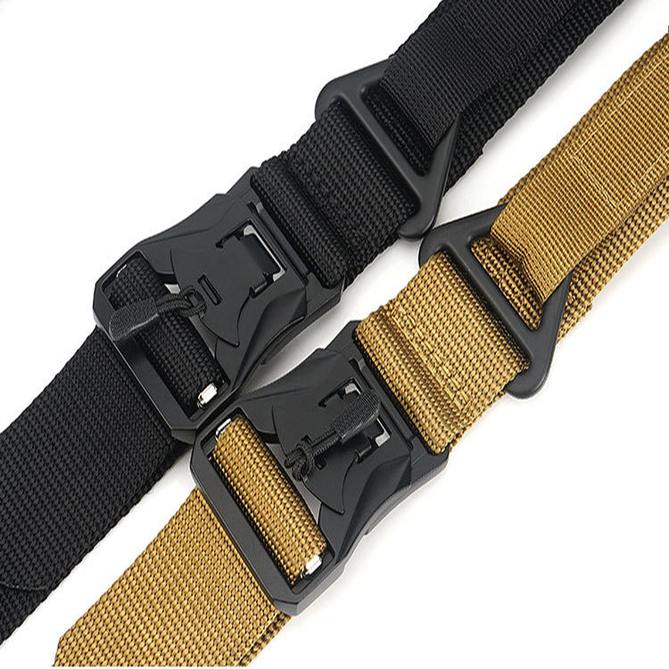 ENNIU DS3 125CM Zinc Alloy Heavy Duty Tactical Belt Outdoor Nylon Leisure Waist Belts