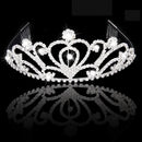 Fashion Wedding Party Bride Crown Rhinestones Headband with Comb Tiara Whit N1N4
