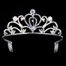 Fashion Wedding Party Bride Crown Rhinestones Headband with Comb Tiara Whit N1N4