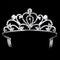 Fashion Wedding Party Bride Crown Rhinestones Headband with Comb Tiara Whit N1N4
