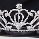 Fashion Wedding Party Bride Crown Rhinestones Headband with Comb Tiara Whit N1N4