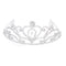 Fashion Wedding Party Bride Crown Rhinestones Headband with Comb Tiara Whit N1N4