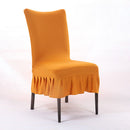 Honana Elegant Pure Color Elastic Stretch Chair Seat Cover Dining Room Home Wedding Deco