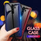 Bakeey Carbon Fiber Gradient Color Tempered Glass Protective Case for Xiaomi Redmi  Note 8 Pro