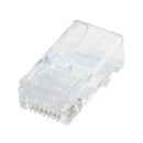 RJ45,8P8C,CAT 5 Transparent Crimp Connector Plug , 100 Pieces Per Bag R4N7