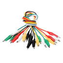 10Pcs 5-Colors Double Ended Alligator Clips Test Lead Jumper Wire 50cm I2I7
