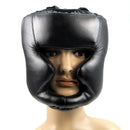 Black Good Headgear Head Guard Training Helmet Kick Boxing Protection Gear F7P3