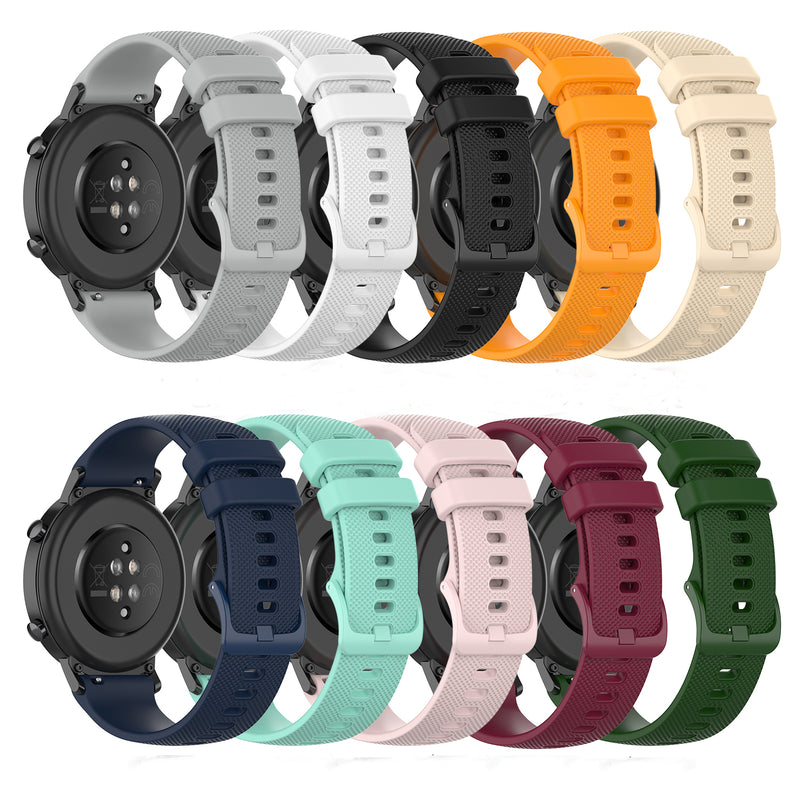Bakeey 20MM Silicone Plaid Watch Band For Huawei WATCH GT 2 42MM/Honor WATCH 2 42MM