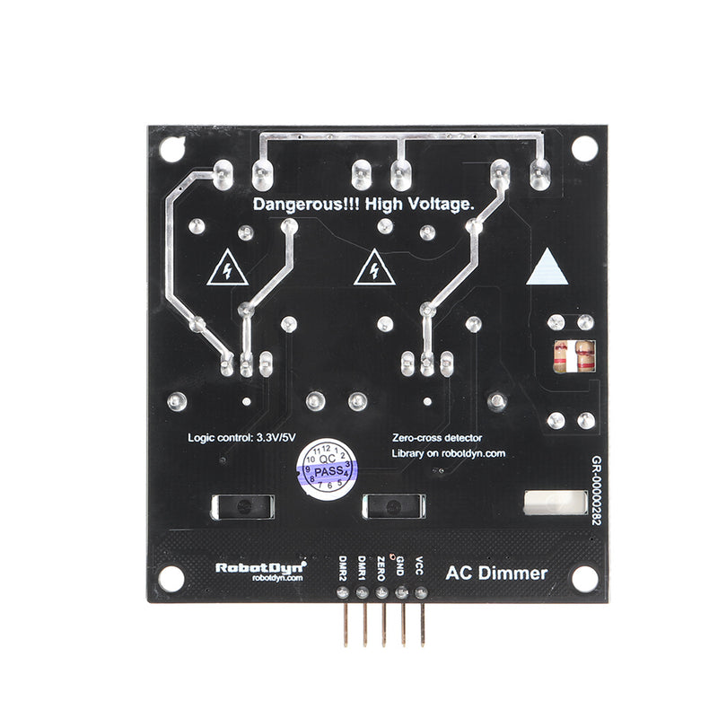 AC Light Dimmer Controller Module for PWM Control 2 Channels 3.3V/5V Logic AC 50/60hz 220V/110V