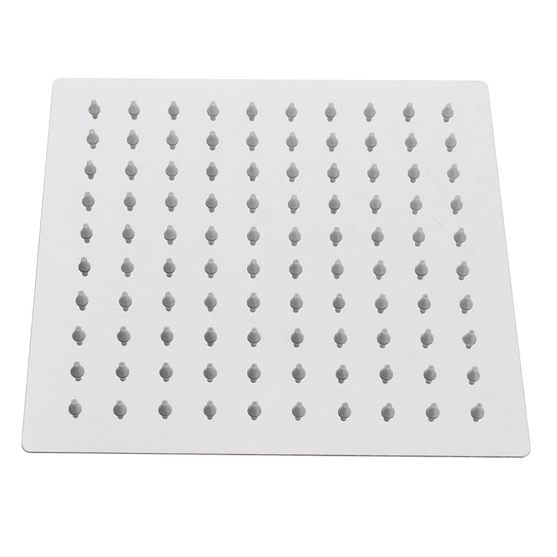 Square 8 Inch Rainfall Shower Head Extension with Shower Arm Hose Kit Overhead