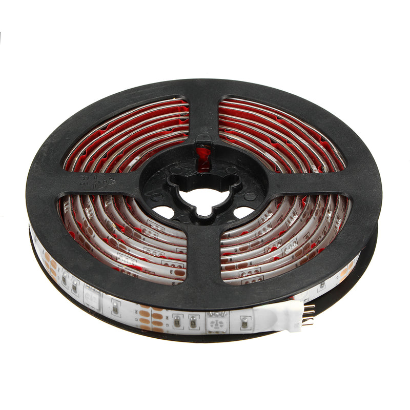 SOLMORE 2PCS Battery Supply 2M SMD5050 RGB Waterproof LED Strip Light with 3 Key Remote Controller