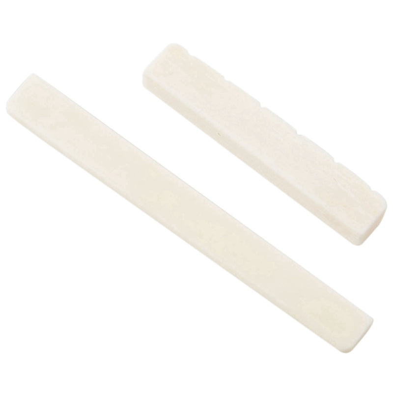 White Guitar Parts 6 String Classical Guitar Bone Bridge Saddle And Nut Set
