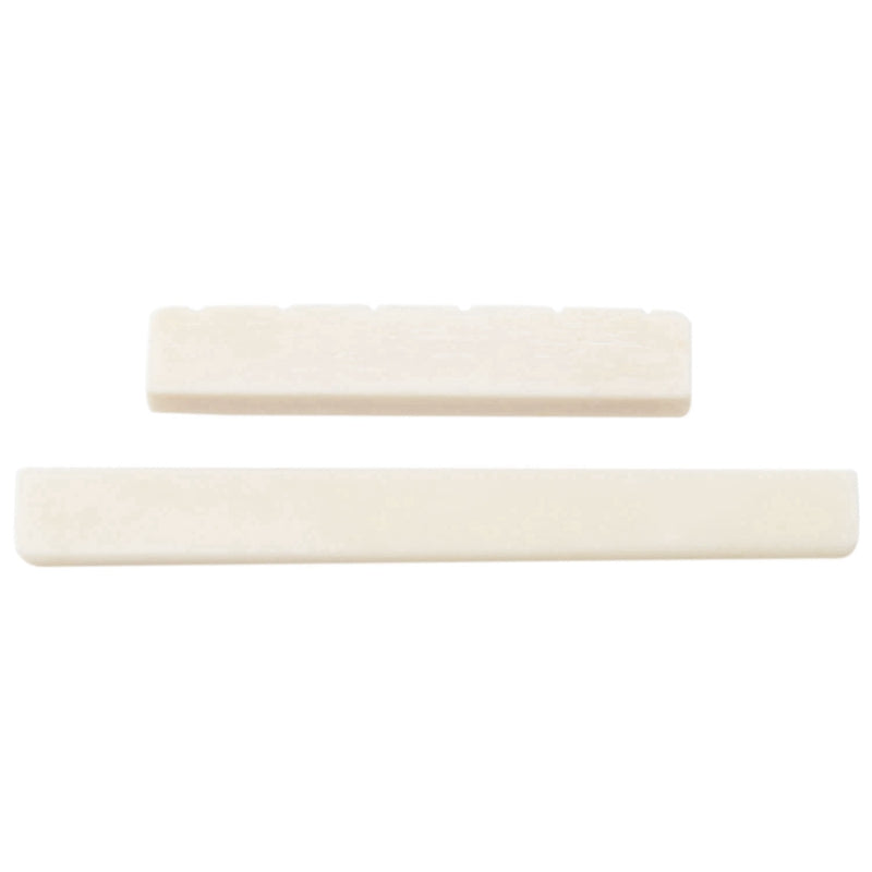 White Guitar Parts 6 String Classical Guitar Bone Bridge Saddle And Nut Set
