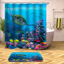 Sea Turtle Waterproof Shower Curtain Home Bathroom Curtains Polyester Fabric Bath Curtain
