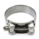 Universal 36mm 48mm  60mm Genuine Stainless Steel Band Exhaust Clamp Kit Fit Motorcycle Muffler Sile