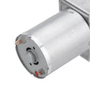 Machifit JGY370 DC 12V Worm Gear Motor 10/30/90/150RPM Turbine Self-locking Reduction Gear Motor
