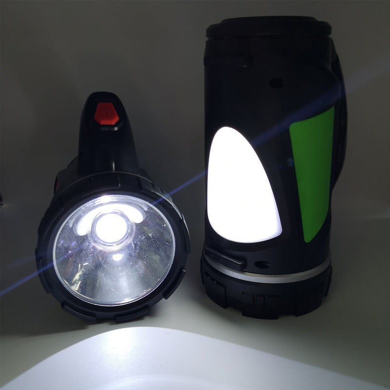 200W 1500LM USB Rechargeable Powerful LED Spotlight Lamp LED Flashlight Work Light With Side Light
