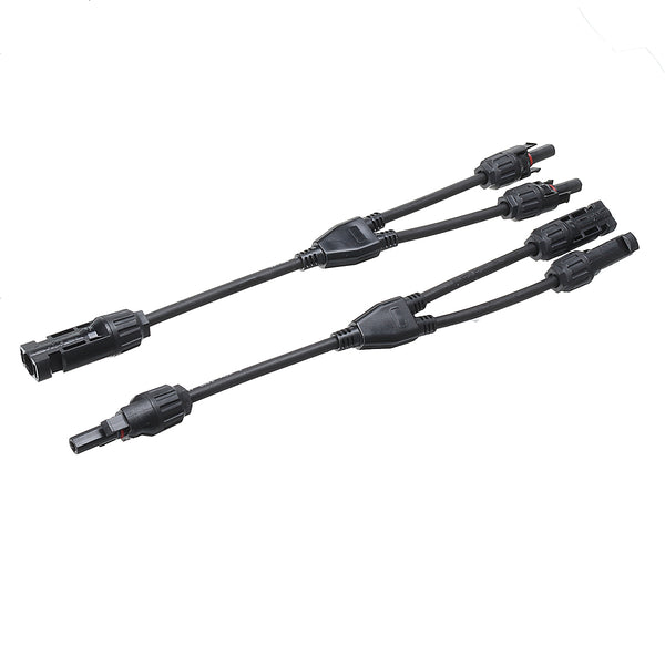 1 Pair MC4 Y Connector Cable Plug Solar Panel IP67 Branch Connector Solar Panel Adaptor Cable Connectors