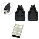 New 10pcs Type A Male USB 4 Pin Plug Socket Connector With Black Plastic Co R8F7