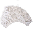 12pcs Clouds Pattern Hollow Out Cake Paper Wrapper Cupcake Wedding Decor Wh V6O2