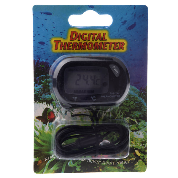 Digital Aquarium Terrarium Thermometer ST-3 Black