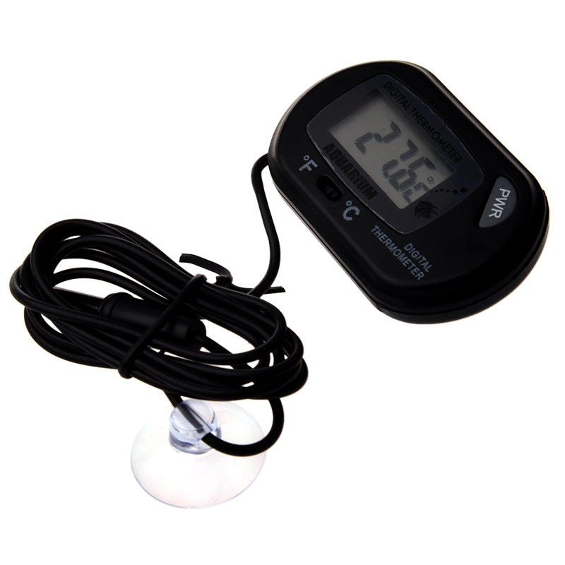 Digital Aquarium Terrarium Thermometer ST-3 Black
