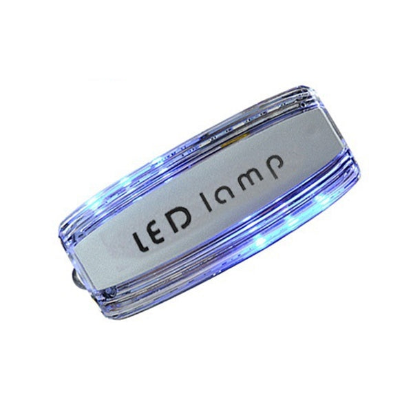 Rechargeable Blue Red LED Flashing Shoulder Light Traffic Warning Signal Lamp