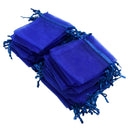 100X Jewellery Bag sachets Organza Bag blue