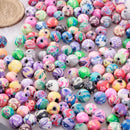 100pcs Beads Jewelry Accessory Ceramic Round 8 mm Dia. I1H8