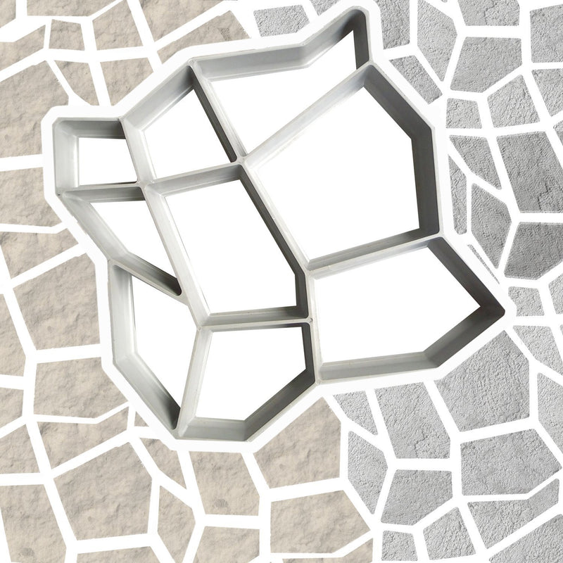 Garden DIY Plastic Path Maker Mold Manually Paving Courtyard Stone Road Cement Brick Mold