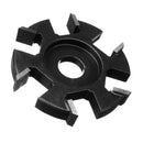 75-100mm Diameter 16mm Bore Black Hexagonal Blade Power Wood Carving Disc Angle Grinder Attachment