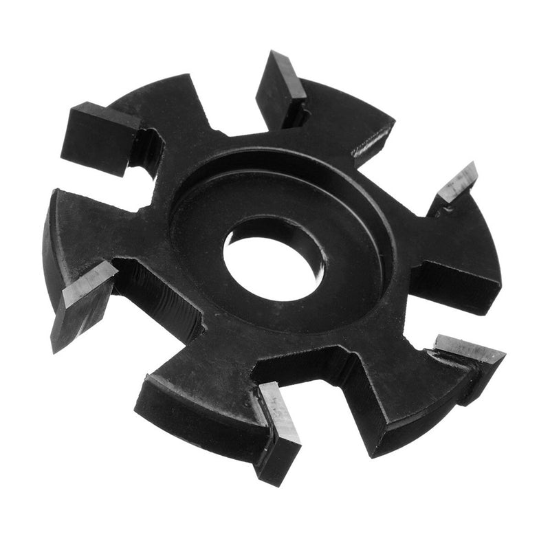75-100mm Diameter 16mm Bore Black Hexagonal Blade Power Wood Carving Disc Angle Grinder Attachment