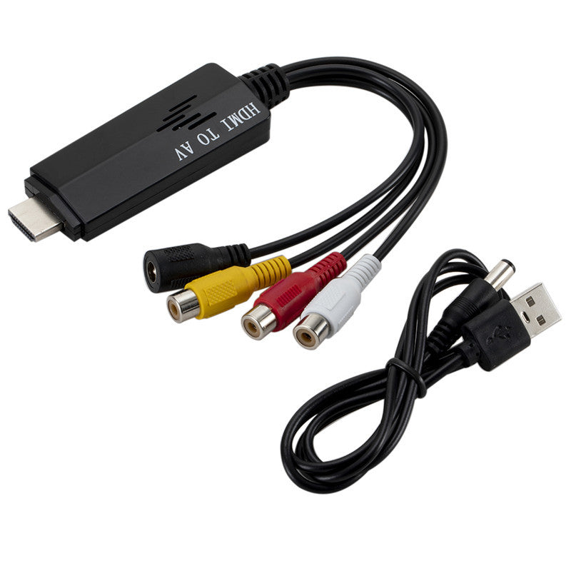 GRWIBEOU HDMI to AV HD Converter 1080P HDMI to RCA Conversion Cable