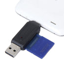 USB 2.0 + USB mini OTG SD Card Reader Cell Phone Tablet PC Z8Z2