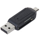 USB 2.0 + USB mini OTG SD Card Reader Cell Phone Tablet PC Z8Z2