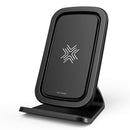 Rock 7.5W 10W Qi Wireless Fast Charge Cooling Fan Anti-slip Desktop Holder Stand for Mobile Phone
