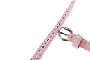 Pink Charming Pin Buckle Women's Openwork PU Slender Belt