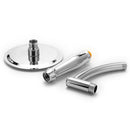 KCASA KC-SH531 Rotatable Stainless Steel Top Rainfall Pressure Shower Head Bathroom Sprinkler Top Sh
