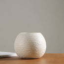 Modern White Vase Ceramic Vase Home Decoration Accessories Dry Flower Minimalist Literary Vase for Flower