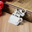 DIY Decor Coffee Love Heart Metal Cutting Dies Stencils Scrapbook Photo Album Paper Card Craft